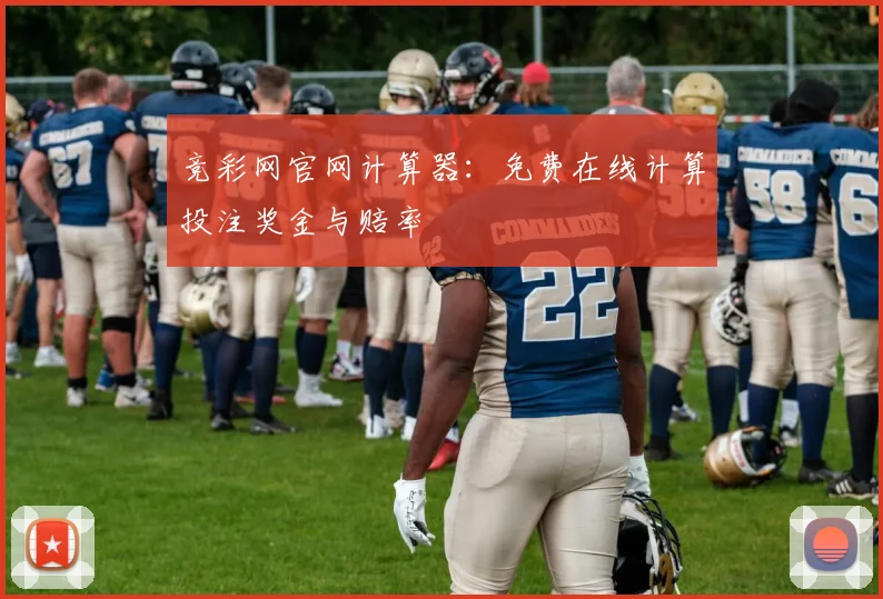 竞彩网官网计算器：免费在线计算投注奖金与赔率